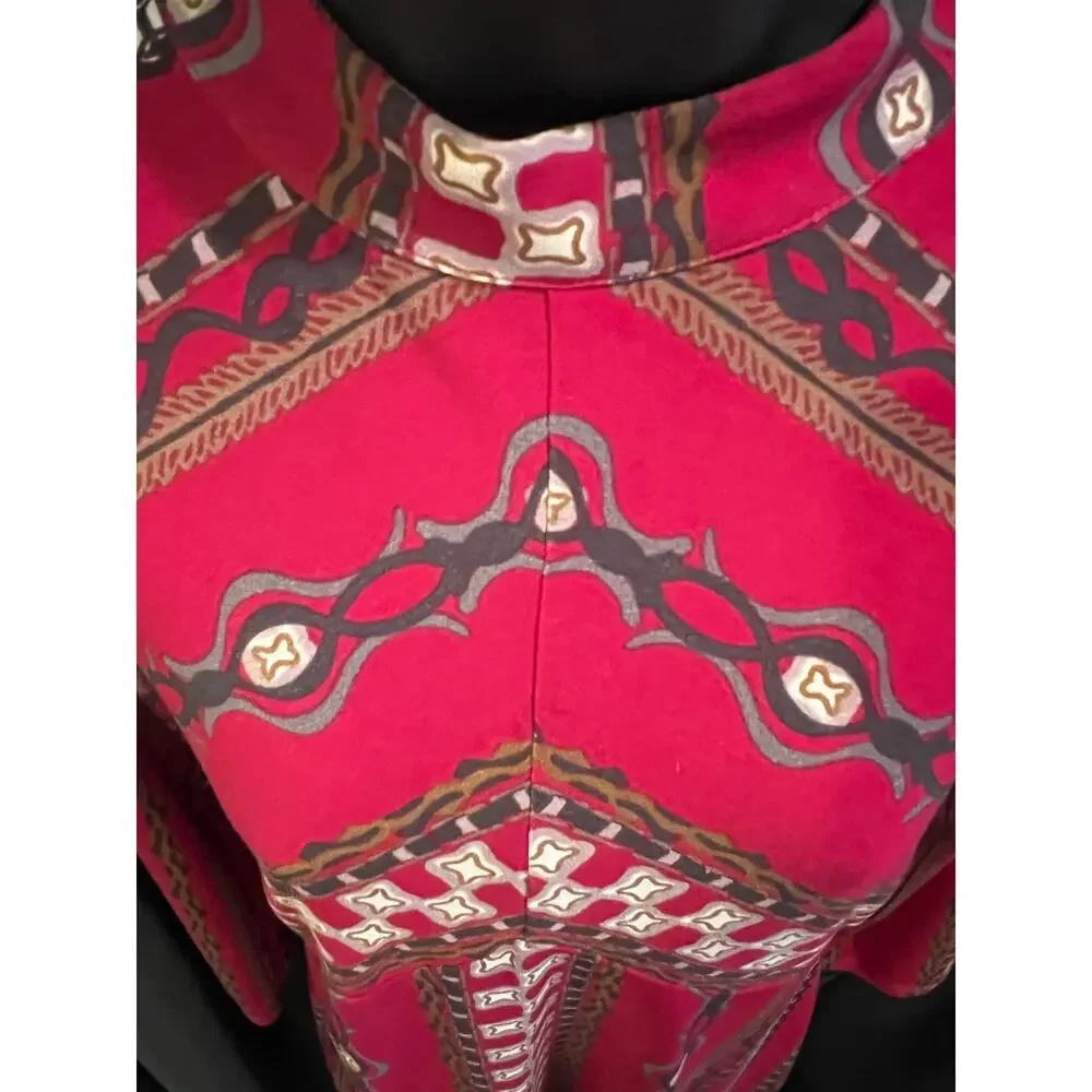 Free People Red Patterned Midi Dress